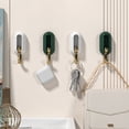 thumbnail image 2 of Flexible Use Waterproof Wall Hooks Pack of 4 with No Drill Installation Green, 2 of 9