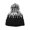 Black, variant on Color Block Pompoms Hat Warm Beanies Hat Autumn Spring Headwear for Casual Wear