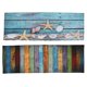 thumbnail image 1 of 2 alfombrillas de baño náuticas antideslizantes para suelo Retro Ing Net Conch, 1 of 5