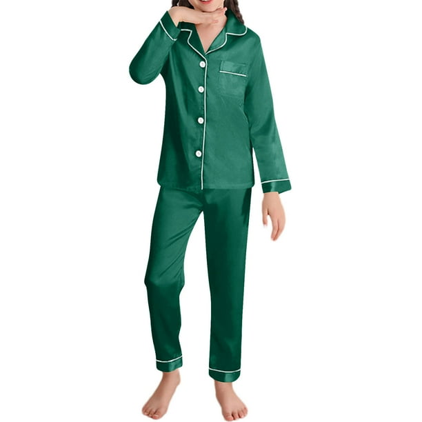 Niñas Ropa Color Sólido Manga Larga Traje de Hogar 60% Algodón 40% Lino, Invierno Bebé Niños Ropa Conjunto para Niño Pequeño