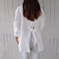 thumbnail image 6 of kamemir Women Cardigan Women's 2024 Knit Cardigan Sweaters Long Sleeve Open Front Button Down Crew Neck Tweed Jackets(White,XXL), 6 of 6