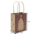 thumbnail image 2 of Holiday Time 8 Pack Small Kraft Paper Handle Gift Bags - Santa, 2 of 4