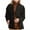 Black, variant on Suede Jackets for Women - Vintage Casual Button Down Blazers Long Oversized Jacket Fall Winter Preppy Clothes