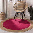 thumbnail image 3 of Jaipur Art And Craft Natural 300x300 CM (10 x 10 Square feet)(117 x 117.00 Inch)Multicolor Round Jute AreaRug Carpet throw, 3 of 5