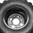 thumbnail image 6 of 2 Pack 18x9.50-8 ATV UTV Sport Wheel and Tire & 24T Rear Axle Hubs 4PR 18x9.5x8 Tubeless Tire with Aluminum Wheel Rim 4 Bolt 110mm Patten for Quad Buggy Go Kart Lawn Mower Golf Cart 4 Wheeler, 6 of 9