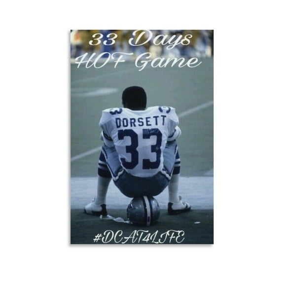 Tony Dorsett Canvas Poster Picture Print Canvas Poster Wall Paint Art Posters Decor Modern Home Artworks Gift 16x24inch(40x60cm)