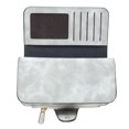 thumbnail image 3 of Women Wallet PU Leather Multi Purpose Multi Card Slot Large Capacity Fashionable Lady Wallet Grey Free Size, 3 of 8