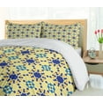thumbnail image 5 of Ambesonne Antique Duvet Cover Set, Moroccan Motif Folk, 2-Calking, Violet Blue Yellow, 5 of 7