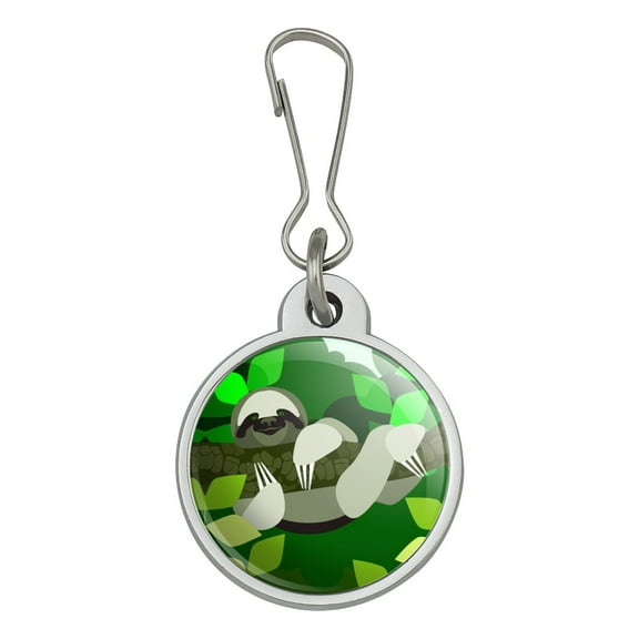 Geometric Sloth Jacket Handbag Purse Luggage Backpack Zipper Pull Charm