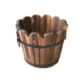thumbnail image 1 of jinwen Wood Barrel Planter Gift Decorative Plant Container for Plants Yard Backyard, 1 of 9