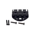 thumbnail image 3 of Sonducket Puente de guitarra eléctrica con tornillos de instalación Juego de puentes sin cabeza de 4 cuerdas Suministro de sistema de reemplazo de Accesorios para instrumentos musicales Sonducket OD024662-00, 3 of 6