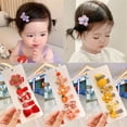 thumbnail image 5 of 5Pcs/set Children Girls Flower Bow-knot Sweet Barrettes Hair Accessories Hairpins Kids Hair Clips 5, 5 of 8