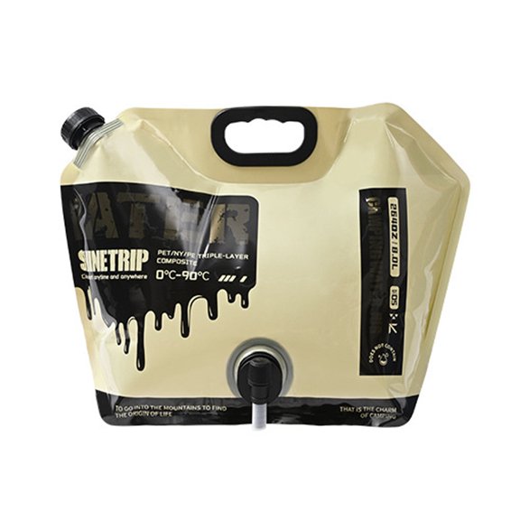 ShineTrip Camping Water Storage Bag Large Capacity with Tap Portable Handle Food Grade Materials for Outdoor Picnic Car Travel
