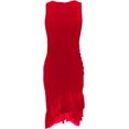 thumbnail image 3 of Robes Moulantes pour Femmes Aguichant Sans Manches Froncée Robe Midi Tenue de Boîte de Nuit Soirée Sortie Ajustée Style Tendance, 3 of 3