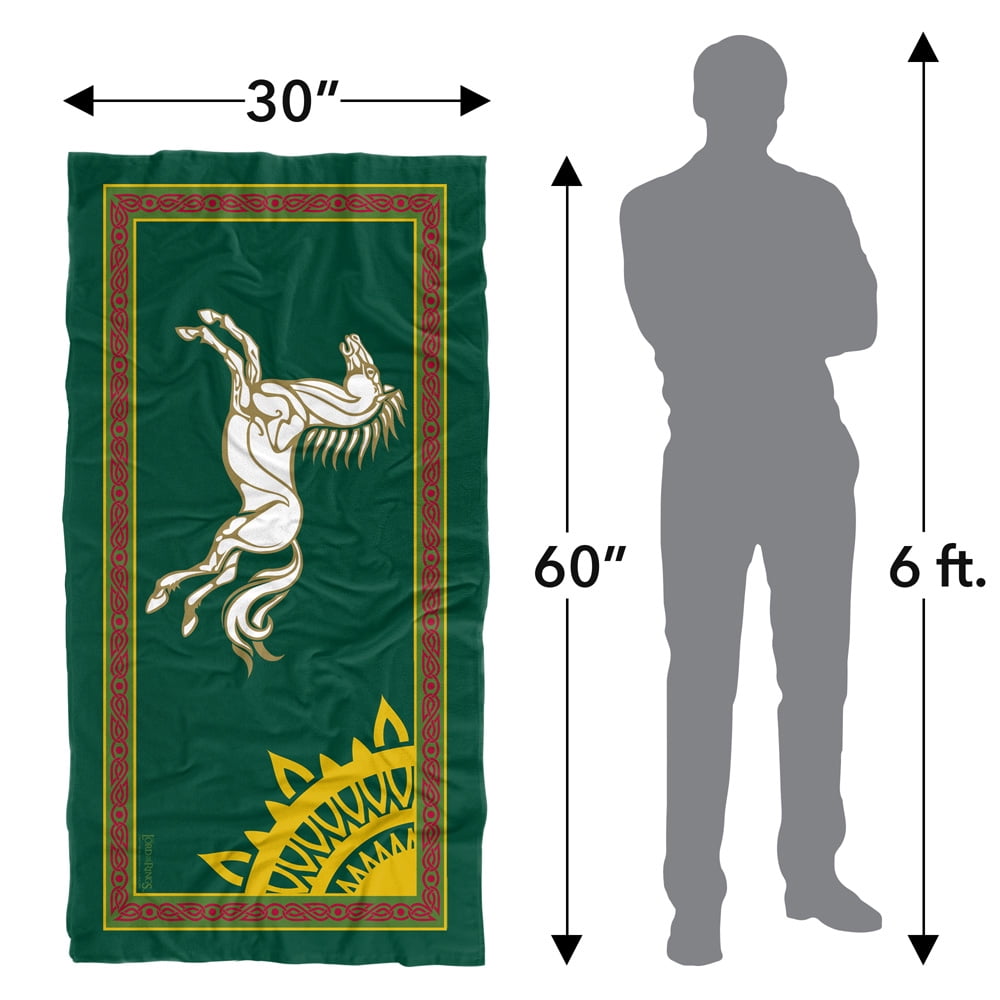The Lord of The Rings 30'x60' Rohan Banner Beach Towel