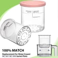 thumbnail image 4 of For Ninja Creami Deluxe Pints And Lids, 4pcs Replacement Pints And Lids Compatible With Ninja Nc501 Nc500 Series Ice Cream Maker, 4 of 5