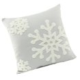 thumbnail image 3 of serony Crewel Snowflake Patterns Cotton Breathable Soft Pillowcase Christmas Decorative Pillow Cover, 3 of 9