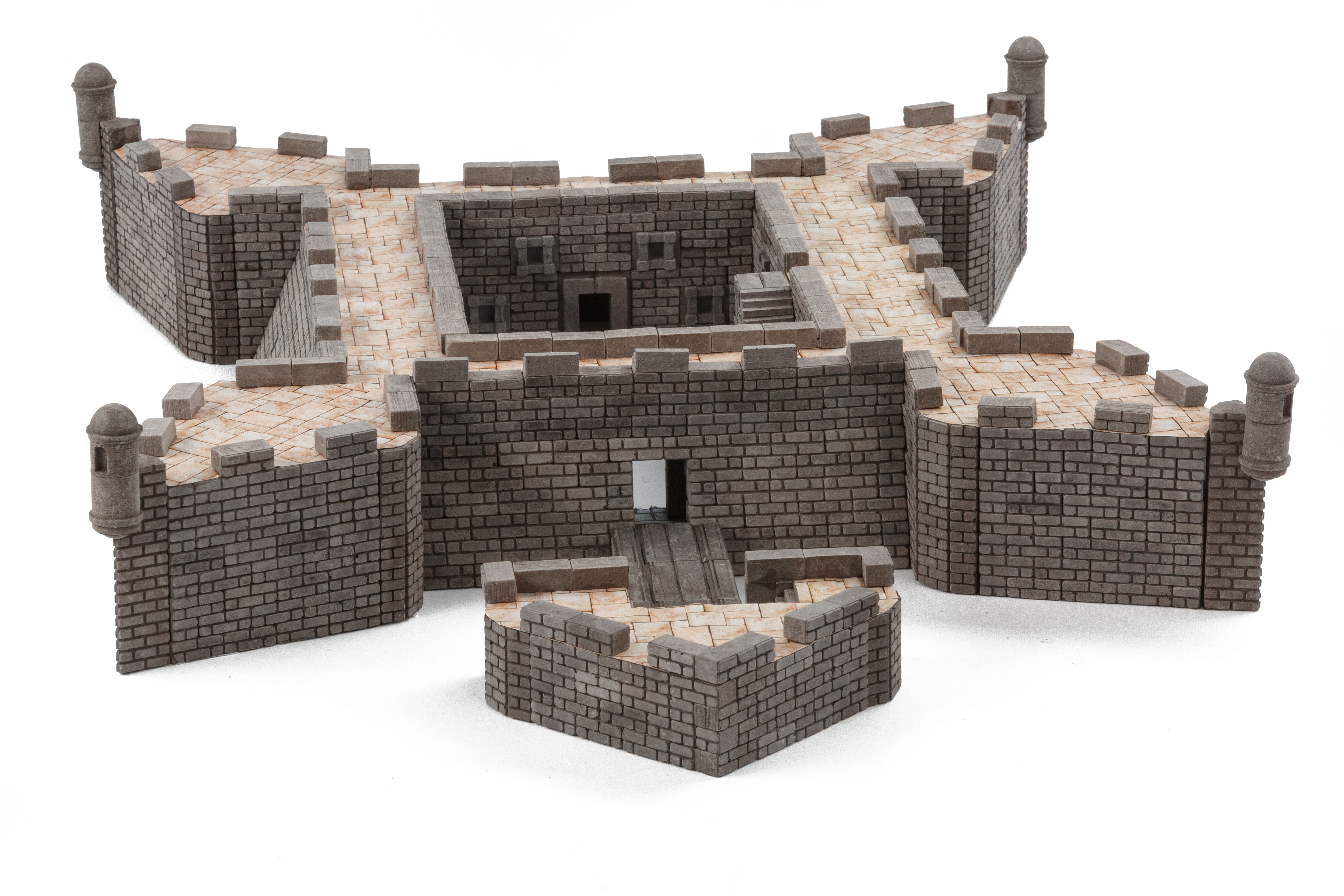 Mini bricks construction set Castillo De San Marco 1650 pcs. Glue