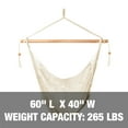 thumbnail image 6 of Bliss Hammocks Island Rope Hammock Chair w/ Spreader Bar - Natural, 60" L x 40" W, 6 of 9