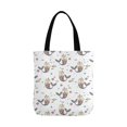 thumbnail image 2 of ASHLEIGH Funny Mermaid Cat Kittens Starfish Unisex Canvas Tote Canvas Shoulder Bag Resuable Grocery Bags Shopping Bags for Women Men Kids, 2 of 3