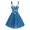 Multicolor8, variant on Simua Christmas Dresses for Women Vintage A-Line Strap Cocktail Dress Christmas Printed Xmas Party Swing Dress