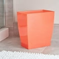 thumbnail image 4 of iDesign Spa Mono Rectangle Wastebasket, Tango Orange, 4 of 4