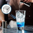 thumbnail image 5 of Wine Cooler Wine Cooler Wine Cooler Tools 6 Pcs Ice Cubes with Storage Case, Whiskey Ice Stones, Reusable Chilling Ice Cubes Stainless Steel Ice Blocks for Bar Home Wine Drinks Square Tool, 5 of 5