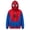 Blue, variant on Spider Cosplay Hoodie, Full Zip Face Mask Sweatshirt Streetwear Jacket for Theme Party