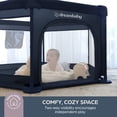 thumbnail image 4 of Dreambaby Padded Baby Playpen with Zip Door, Large Play Yard | For Babies and Toddlers 3-48 Months, Breathable Mesh, Foldable Fabric Play Pen, Easy Assembly, Navy, 4 of 8