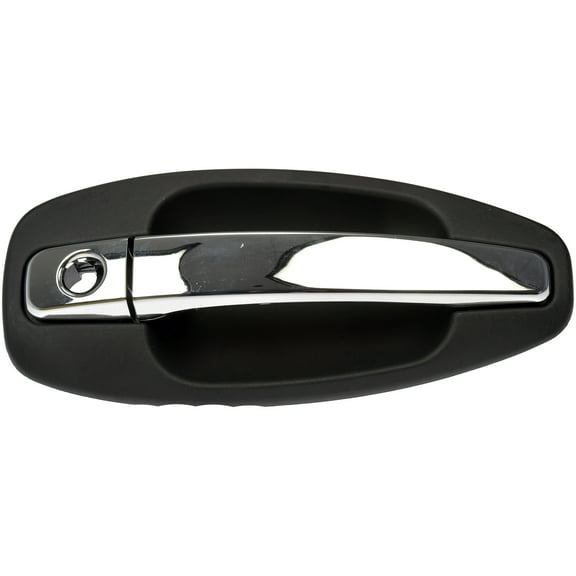 Dorman 760-5111 Passenger Side Exterior Door Handle for Specific Kenworth Models, Black; Chrome
