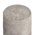 thumbnail image 2 of BenJara Bilo 23 Inch Round Concrete Outdoor Side Table, Hollow Drum Shape, Gray, 2 of 5