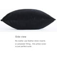 thumbnail image 4 of Fundas decorativas negras para almohadas lumbares pequeñas, fundas de cojín, fundas de almohada de terciopelo, fundas de almohada para sofá de 12x20 pulgadas, juego de 2 Vhermosa CZJJ-ZC4-7, 4 of 6