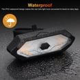thumbnail image 5 of Bike Turn Signals Light, Bike Tail Light with Turn Signals, Bicycle Rear Light Back, Wireless Remote Control IPX4 Waterproof, Rechargeable Cycling Rear Light with Horn for Night Riding (Black), 5 of 10