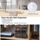 thumbnail image 2 of Paquete de 2 organizadores de cinturón transparentes con divisores extraíbles, 5 compartimentos y asas para clóset, cajones, almacenamiento de despensa, ropa interior, calcetines, 2 of 2