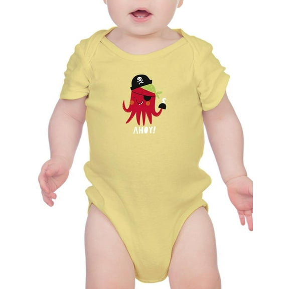 Ahoy! Pirate Squid Bodysuit Infant -Image by Shutterstock, 18 Months