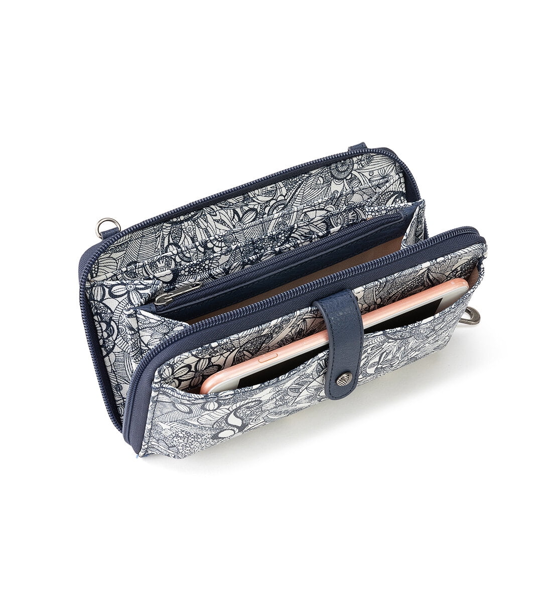Sakroots Artist Circle Smartphone Crossbody, Cotton coated canvas