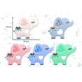 thumbnail image 4 of Juguetes para la dentición con diseño de elefante para bebés de 3 a 12 meses, mordedores de silicona con soporte para cuentas de alivio y clips para chupete, para niños y niñas, color verde Sailing  Electrónica, 4 of 4