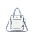 thumbnail image 5 of Eastsport Unisex Clear Double Handle Stadium Approved Tote, Grey Trim, 5 of 10