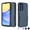 Blue, variant on For Samsung Galaxy A03S A13 A14 A15 A16 A23 A32 A35 A53 A54 5G Case,Njjex 2 in 1 PC Phone Case ,Rubber & Rugged Shockproof Full Body Protection Case Cover-Black