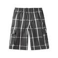 thumbnail image 3 of Ma Croix Men's Checkered Loose Fit Plaid Cargo Shorts, 3 of 7