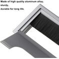 thumbnail image 3 of Desk Grommet For Home Office, Rectangle Wire Cable Hole Cover With Brush, Simplify Cable Management And Enhance Desktop Appearance, 3 of 5