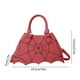 thumbnail image 3 of Bolso bandolera informal de cuero con diseño de murciélagos divertidos de Halloween, bolso de hombro con cadena de PU, 3 of 6