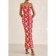 thumbnail image 4 of Vestido largo sin tirantes con estampado floral PRETTYGARDEN para mujer, 4 of 9