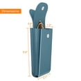 thumbnail image 2 of Funda doble para gafas Fintie Ocean Blue de piel vegana, 2 of 7