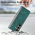 thumbnail image 4 of Dteck for Samsung Galaxy Z Fold 7 5G Case, Retro PU Leather Ultra Thin Slim Durable Shockproof Protective Phone Cover for Samsung Galaxy Z Fold7, Green, 4 of 7