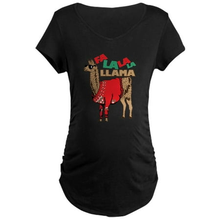 

CafePress - Fa La La Llama - Maternity Dark T-Shirt