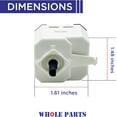 thumbnail image 3 of Whole Parts Dryer Relay Start Switch Part# WP3398094 - Replacement & Compatible with Some Amana, Crosley, Kenmore, Kitchen Aid, Maytag, Roper and Whirlpool Dryers, 3 of 7