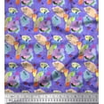 thumbnail image 1 of Soimoi Rayon Fabric Juice & Fruits Watercolor Print Sewing Fabric Yard 56 Inch Wide, 1 of 1