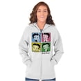 thumbnail image 5 of Betty Boop Classic Cartoon Cute Zip Hoodie Sweatshirt Women Brisco Brands X, 5 of 6