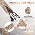 thumbnail image 3 of Uxcell 2.6ft Chandelier Chain Cord Cover, 1 Pcs Velvet Cloth Fabric Chain Sleeve Decorative Cord Covers for Chandelier Wires Swing Cable, Zipper Style, Beige, 3 of 7
